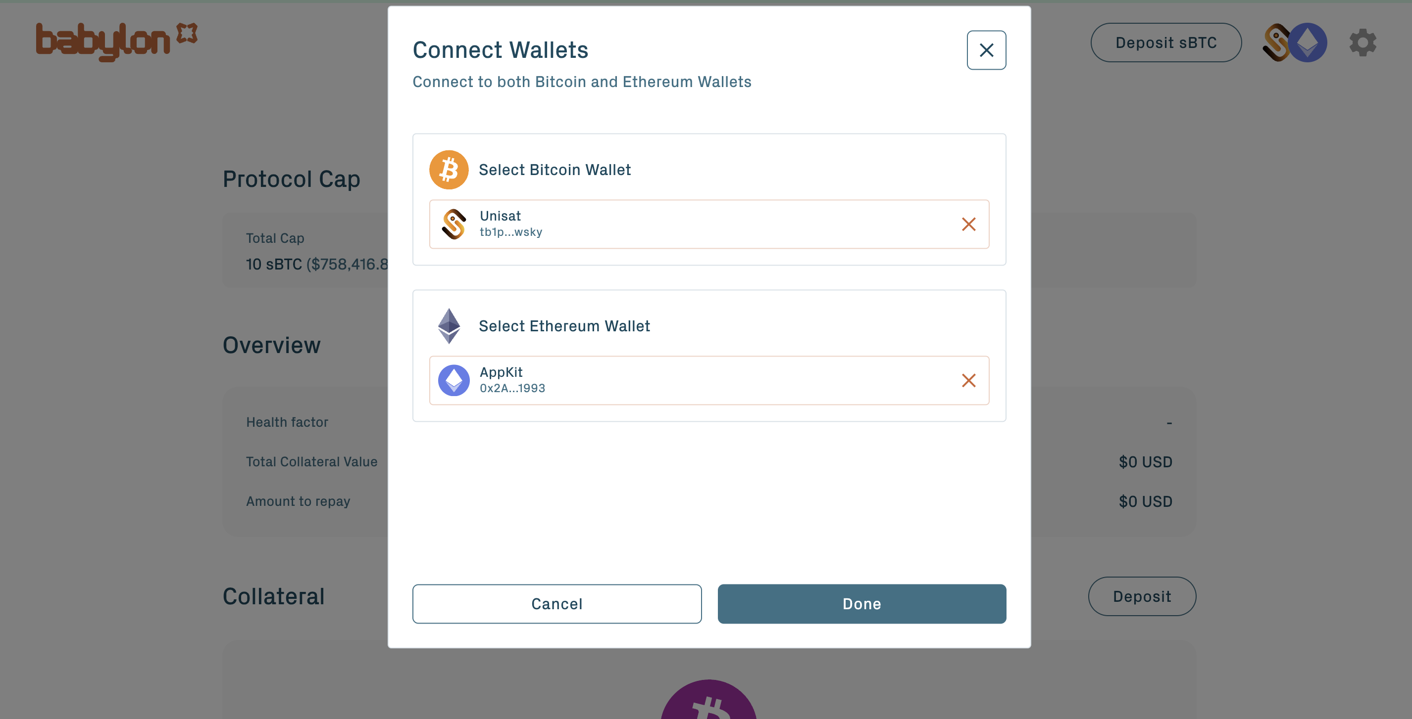Wallet picker