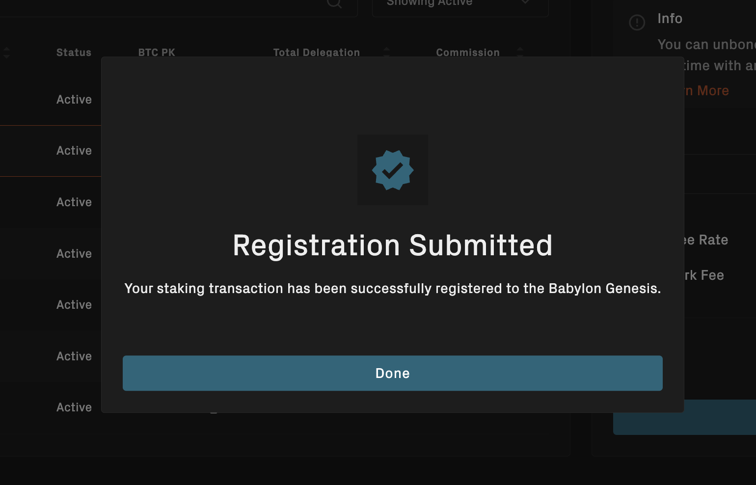Babylon Staking Web App