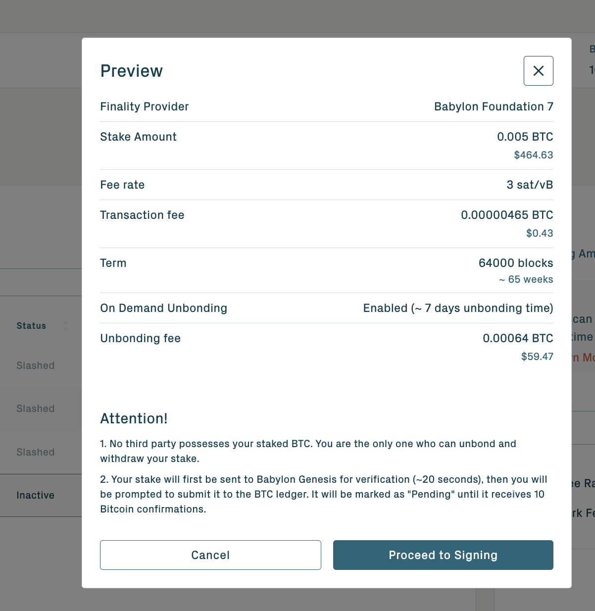 Babylon Staking Web App