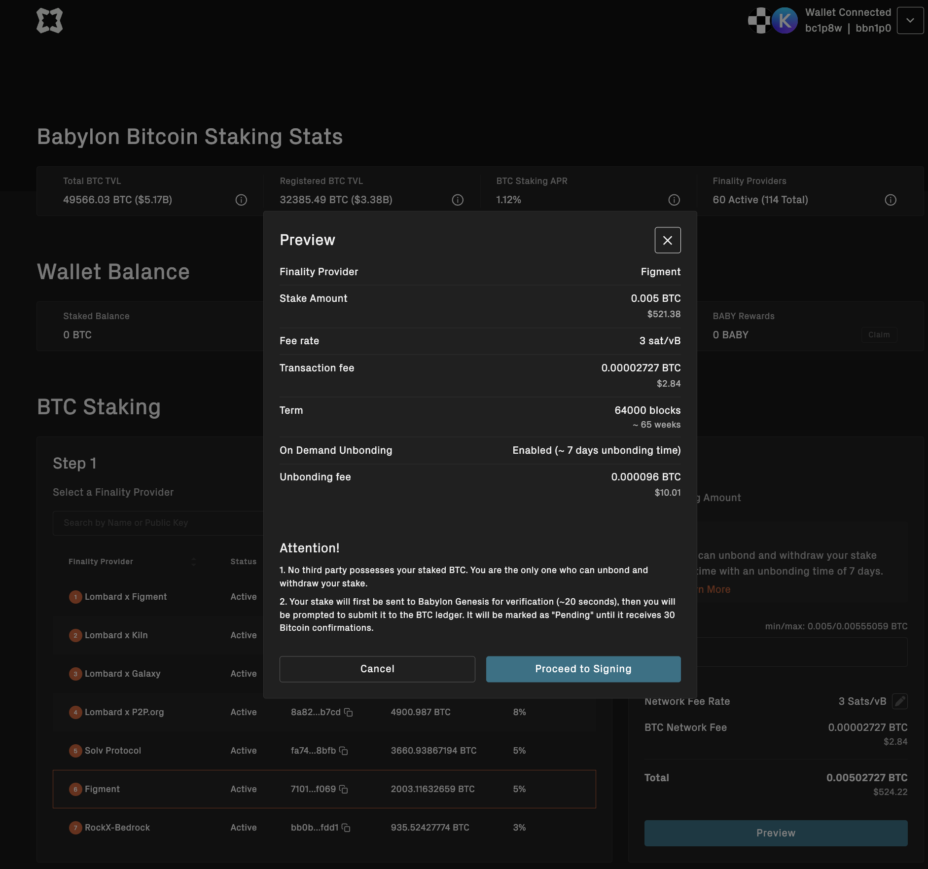 Babylon Staking Web App