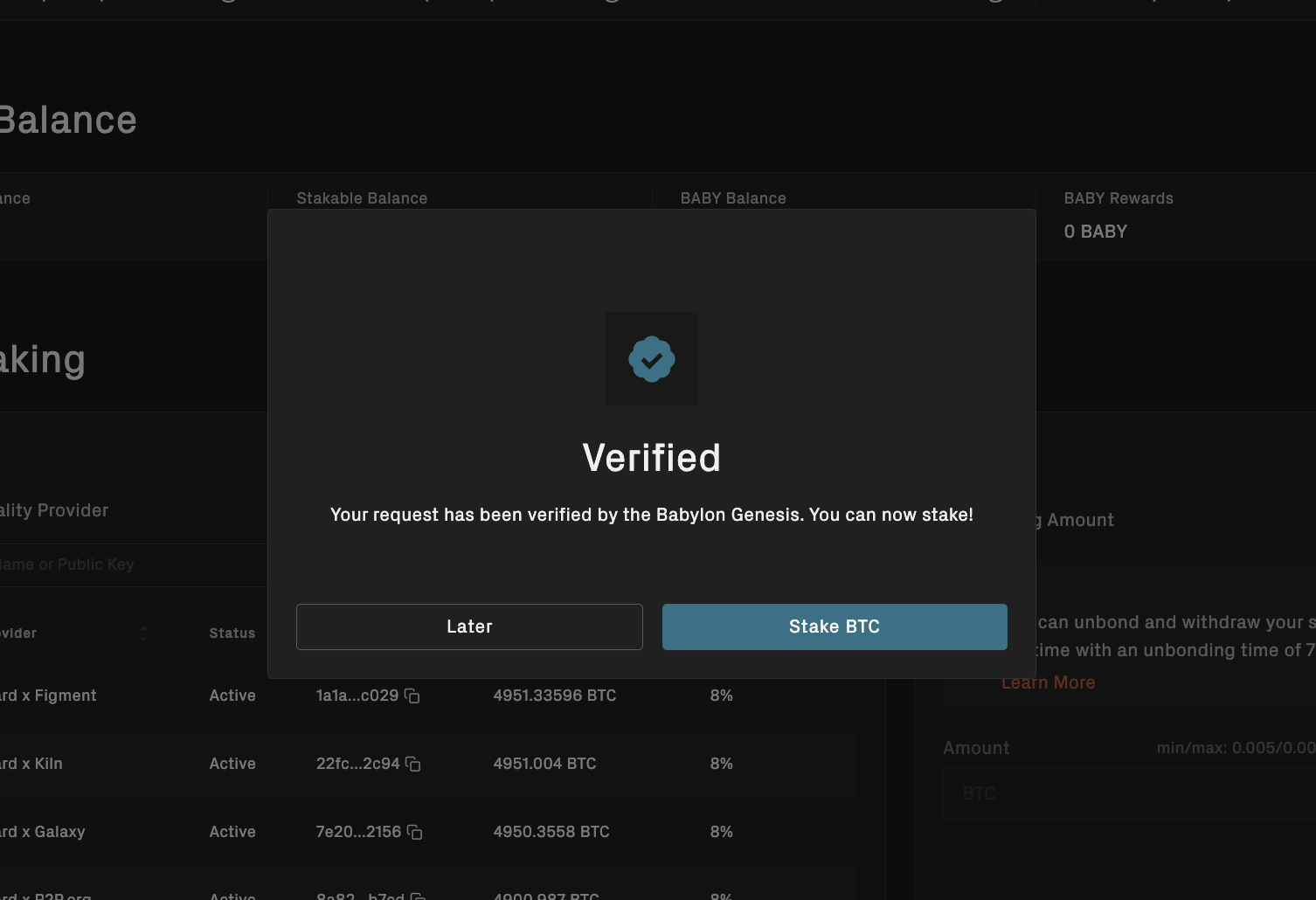 Babylon Staking Web App